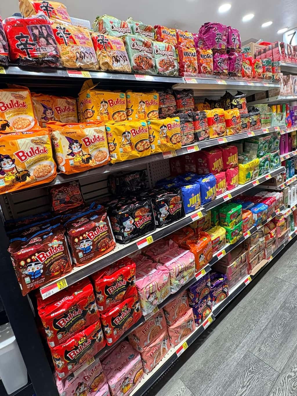 Large ramen selection