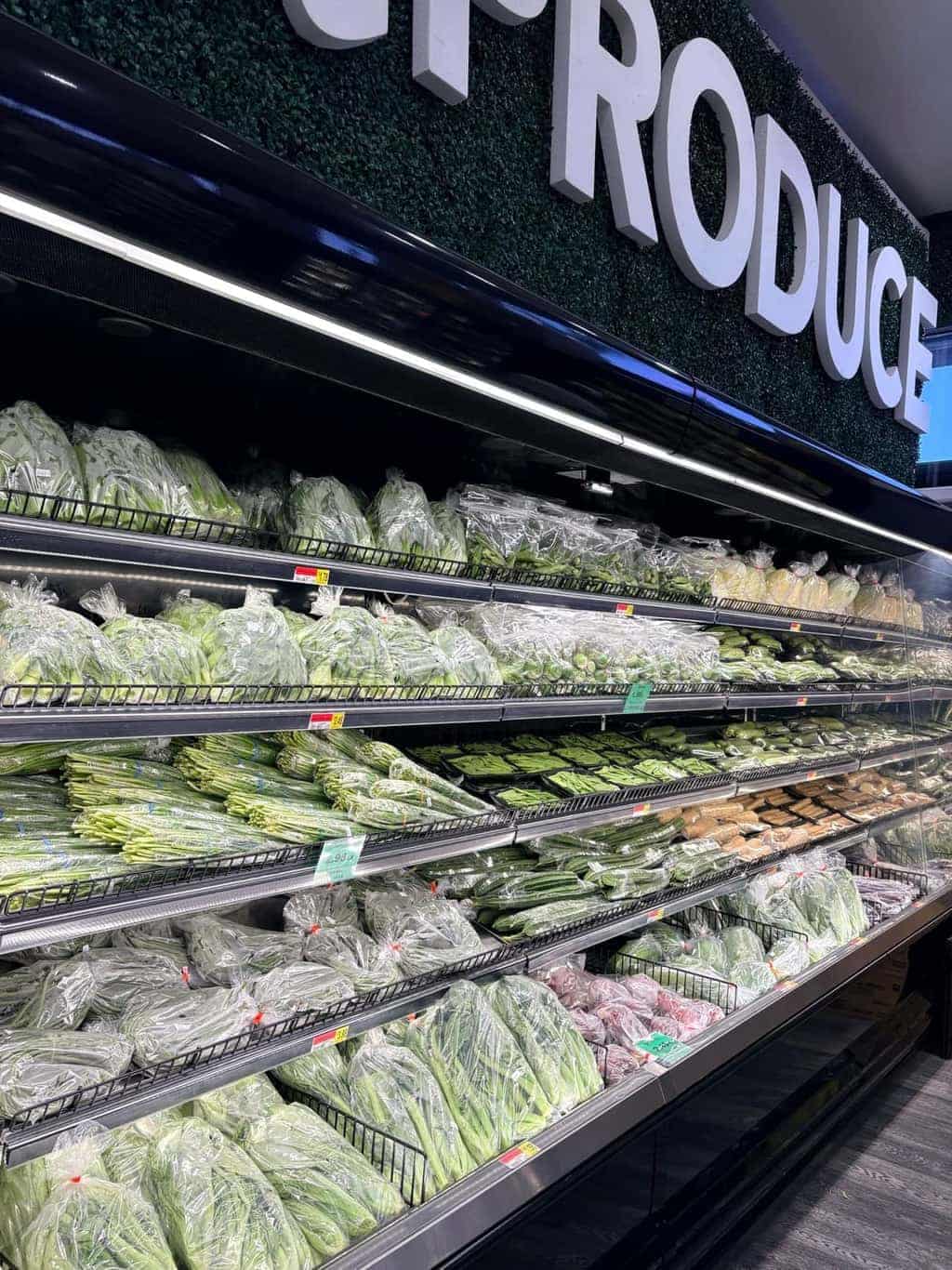Two thousand square feet of Asian produce displays at Asian Market Escondido
