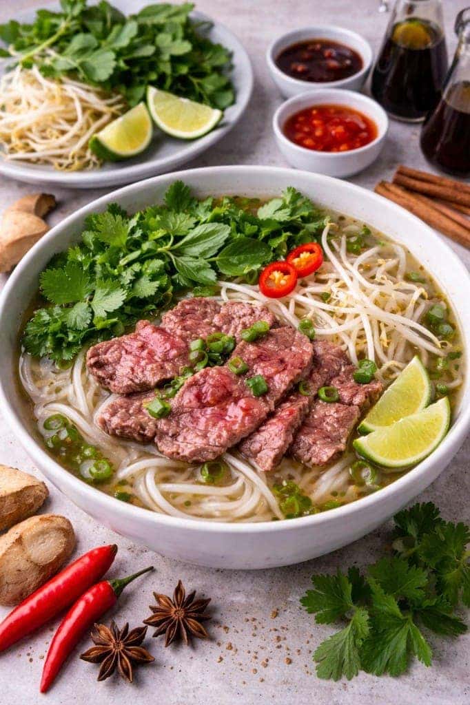 Traditional Vietnamese Pho Bo